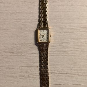 Gold Seiko Rectangular Watch